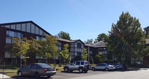 South Burlington apartment for rent - Country Park entrance and tenant parking lot