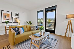 Berkeley apartment for rent - Blake - B6 Floor Plan - One Bedroom - 700sf - Living Room View 04