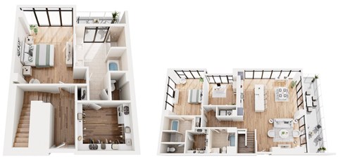 Floor plan for 3 beds, 3 baths, 2228 sqft