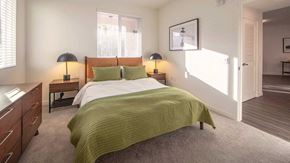 Upland apartment for rent - upland a4 floorplan model bedroom