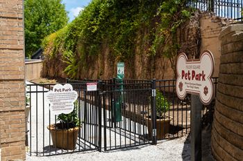 Pet park entrance