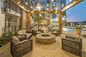 Patio with firepit
