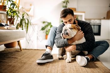 A man and his dog
