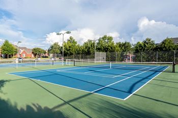 Large tennis court