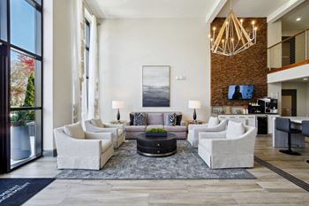 Clubroom with coffee bar