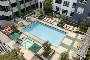 Culver City apartment for rent - Cobalt courtyard