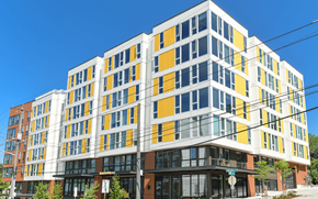 Seattle apartment for rent - a new apartment building on a city street