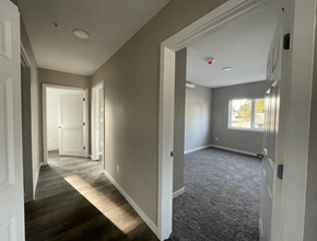 Marysville apartment for rent - a view of a living room from the hallway of a house