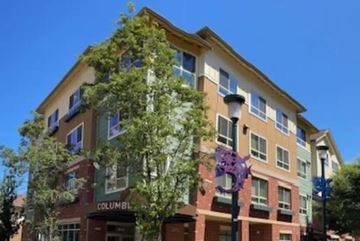 Seattle apartment for rent - A building with the word "Columbia" on it.