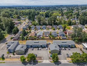 Tacoma apartment for rent - Overhead view of property at McKinley Crossing, 7406 E McKinley Ave, Tacoma, WA 98404.