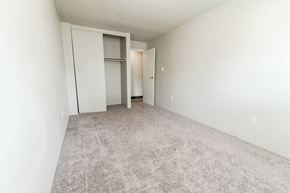 Everett apartment for rent - a bedroom with a closet and a carpeted floor
