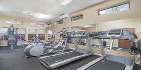 Kent apartment for rent - the gym is equipped with cardio equipment and weights
