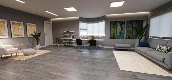 Fife apartment for rent - a living room with a couch and a table