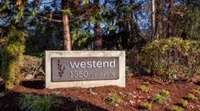 Marysville apartment for rent - a sign for westend in front of some trees