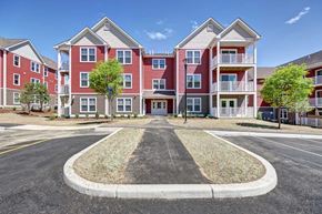 Suffield apartment for rent - Another exterior view just as construction was completed.