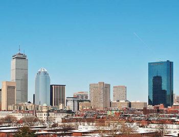 Skyline views of boston
