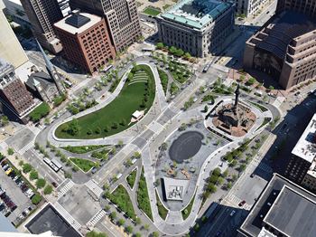 Aerial view of community