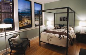 Saint Louis apartment for rent - Bedroom at The Laurel Apartments, Saint Louis, 63101
