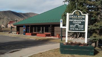 Edwards apartment for rent - a building with a green roof and a sign that says eagle river intelligence information center