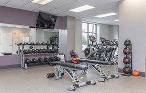 Ardmore apartment for rent - Free weights and cardio machines in apartment fitness center