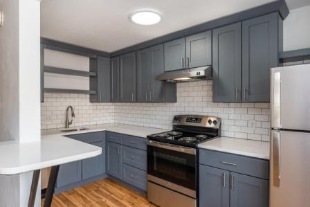 Floor plan for studio, 1 bath, 500 sqft
