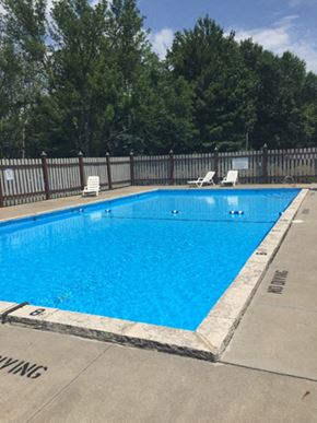 Iowa City apartment for rent - Blue Cool Swimming Pool at Emerald Court, Iowa City, IA, 52246
