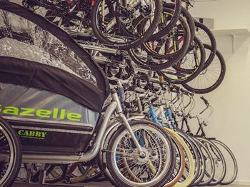 Secured and covered bike storage