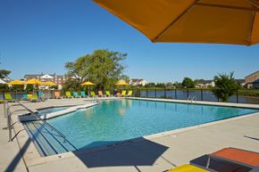 Sterling Heights apartment for rent - our resort style pool is centrally located in the courtyard of our apartments