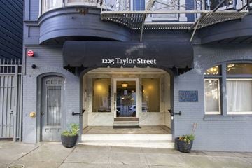 San Francisco apartment for rent - The front of a building with the sign 1225 Taylor Street.