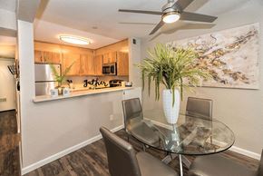 Citrus Heights apartment for rent - Dining area with ceiling fan off of kitchen area