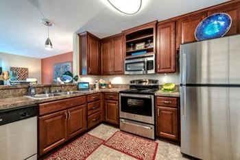 Stainless steel appliances & built-in microwave