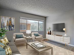 Sparks apartment for rent - Living Room with window  l The Aurora Apartments