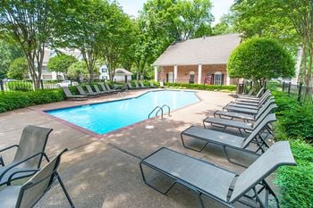 Two sparkling outdoor pools