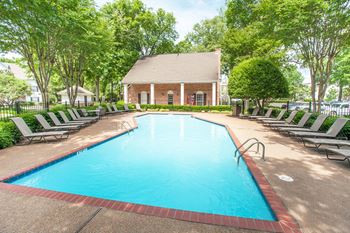 Two sparkling outdoor pools
