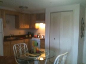 Sarasota apartment for rent - kitchen and dining area in apartment at Casa Santa Marta II Senior Apartments in Sarasota, FL