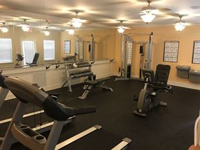Rincon apartment for rent - a gym with a lot of equipment in it