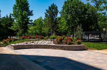 Steward tower apartments courtyard