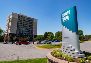 Steward tower parking lot