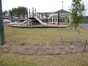 Wrightsville apartment for rent - A playground with a slide and a tree in the foreground.