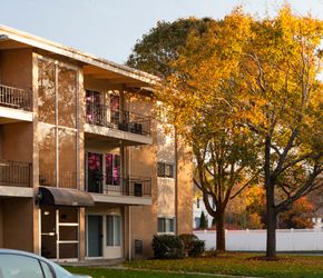 Stoughton apartment for rent - our apartment building in the fall