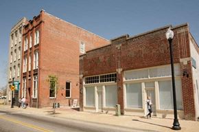 Suffolk apartment for rent - a red brick building on the side of a street