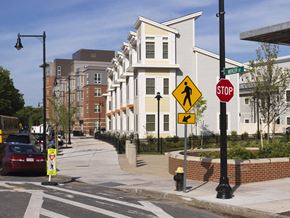 South Boston apartment for rent - a street corner with a stop sign and a building