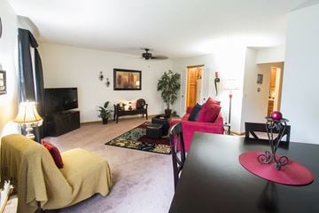 Canton apartment for rent - a living room with a couch and a table