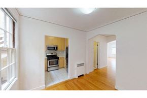 San Francisco apartment for rent - a living room and a kitchen with a wood floor
