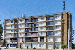 Lake Balboa apartment for rent - an apartment building with a blue sky in the background