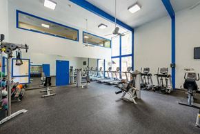Playa Del Rey apartment for rent - a gym with a lot of weights and cardio equipment