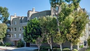 Los Angeles apartment for rent - an apartment building with trees in front of it
