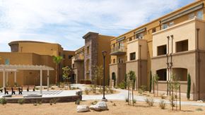 Yucca Valley apartment for rent - Dumosa Senior Village Courtyard