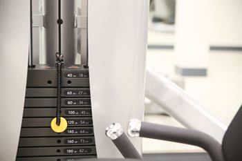 Free weights and cardio equipment