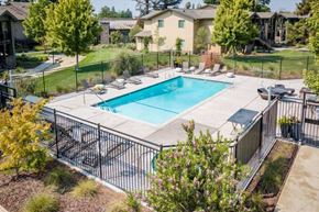 Manteca apartment for rent - Pool with Lounge Chairs Apartments For Rent In Manteca CA at Laurel Glen Apts